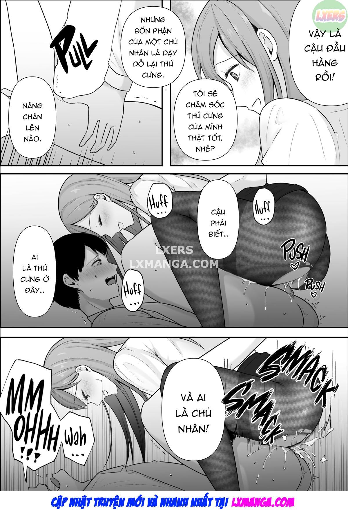 Đọc truyện hentai Tôi trở thành thú cưng của bà sếp nghiêm khắc - Oneshot