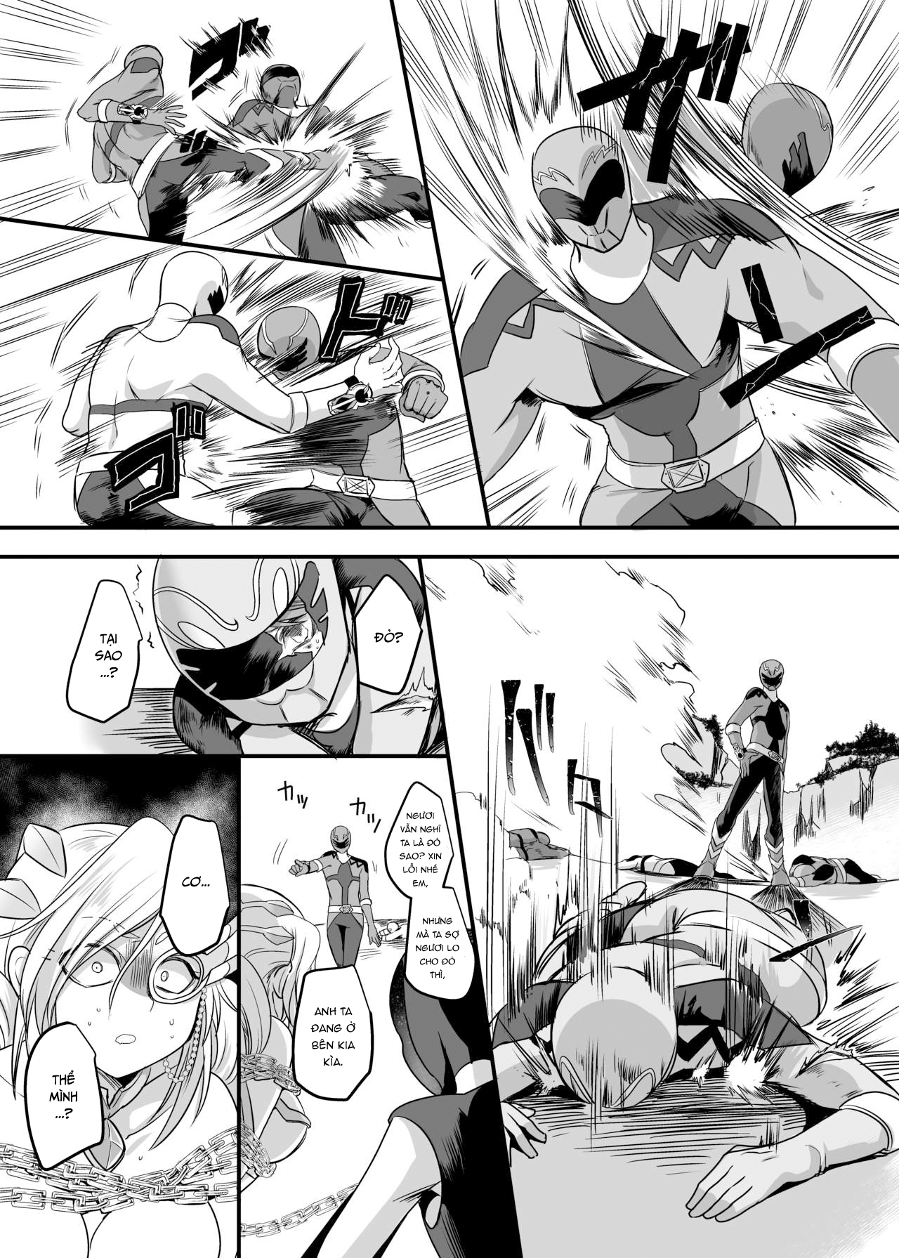 Đọc truyện hentai Biệt đội mãnh thú hoàng đạo Xích hổ - Oneshot