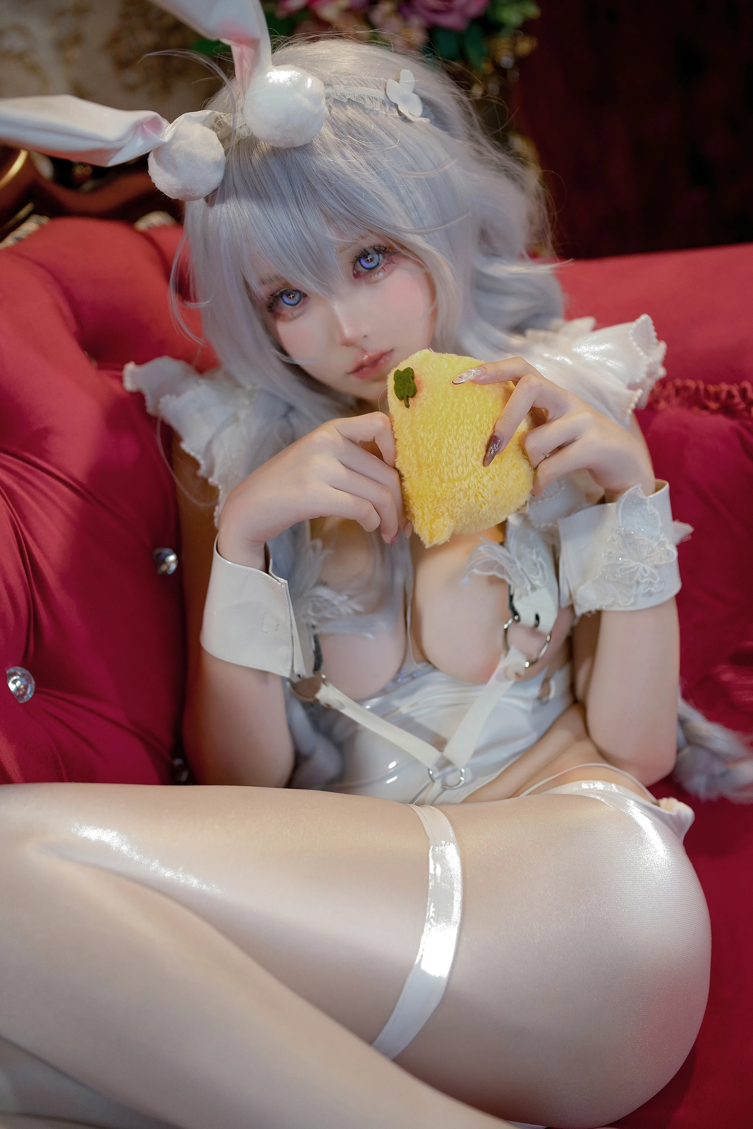 Đọc truyện hentai Tuyển tập Albums siêu phẩm Cosplay - Chap 990 - Xiao Jili - Azur Lane Vicious Lazy White Rabbit