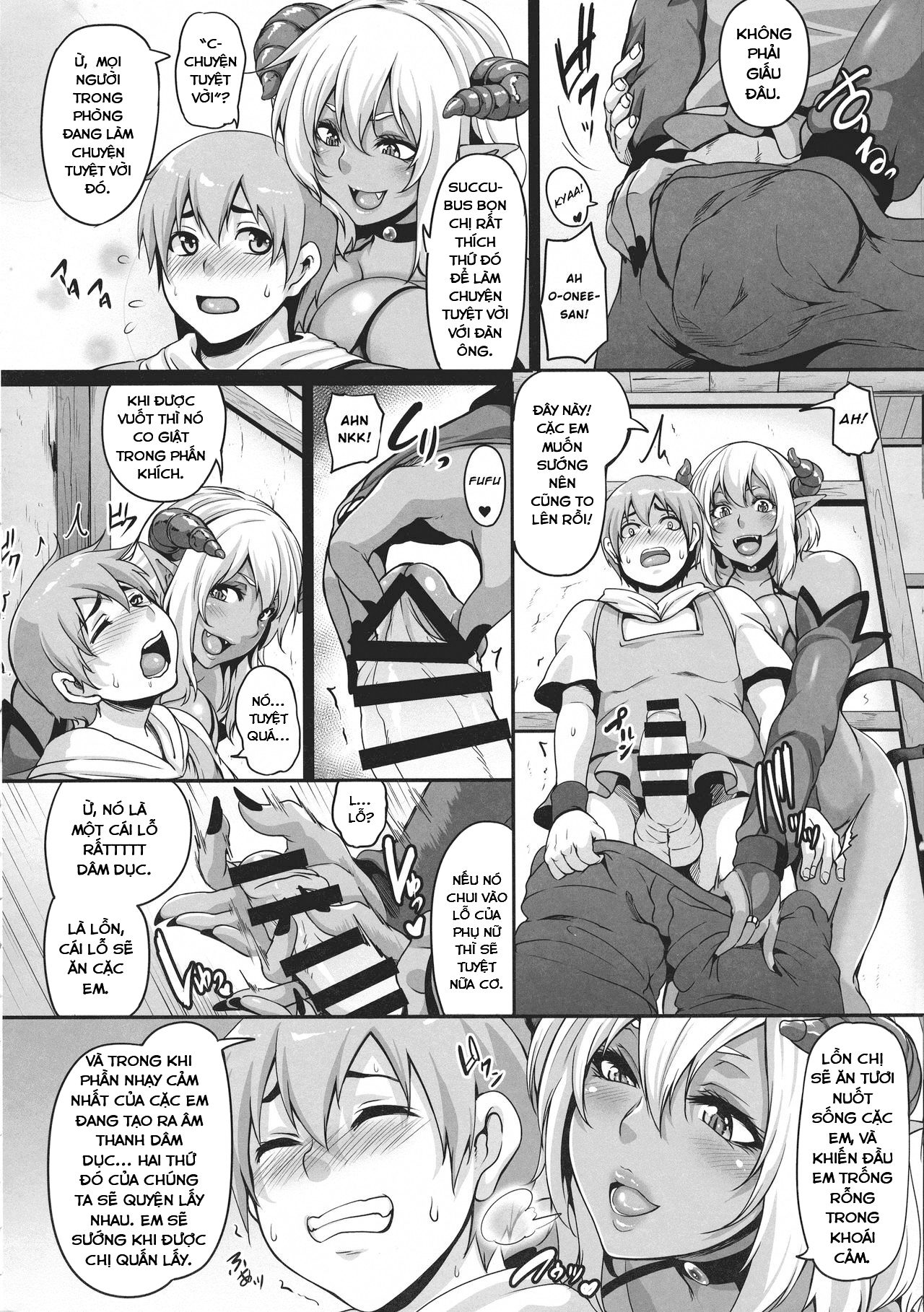 Đọc truyện hentai Tinh dịch tìm kiếm Succubus 2 Shota ăn thịt chị gái Succubus - Oneshot