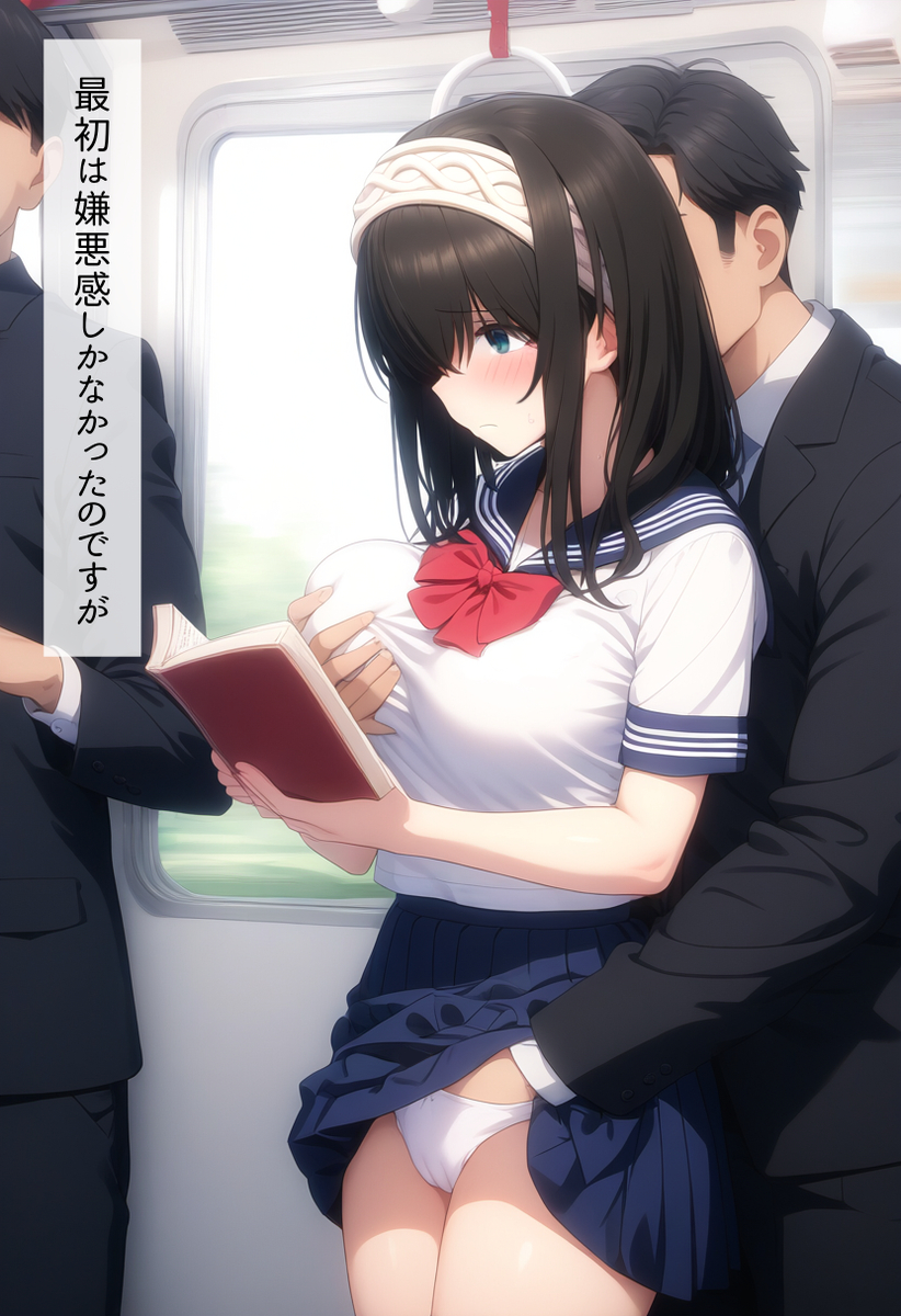 Đọc truyện hentai Tuyển tập Albums Art hentai - Chap 375 - JK Fumika gets molested and gang-raped on the train