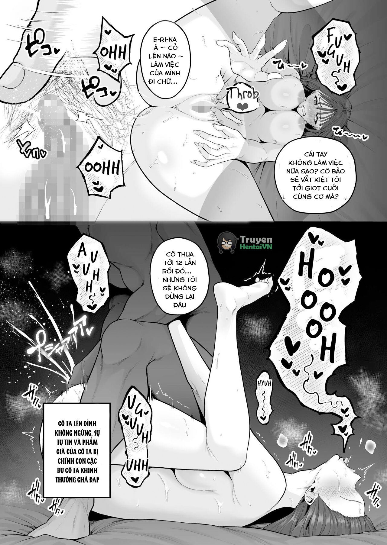 Đọc truyện hentai Shokuba no Namaiki Kouhai-chan, Cli Choukyou ni yori Tachiba o Wakarasareru - Oneshot