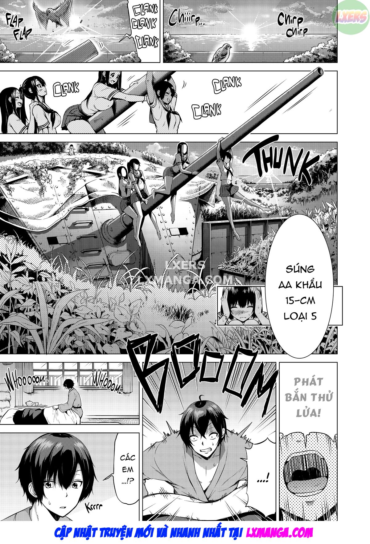 Đọc truyện hentai Nanaka no Rakuen ~Inaka no Gakkou de Bishoujo Harem - Chap 5: Slippery Sisters