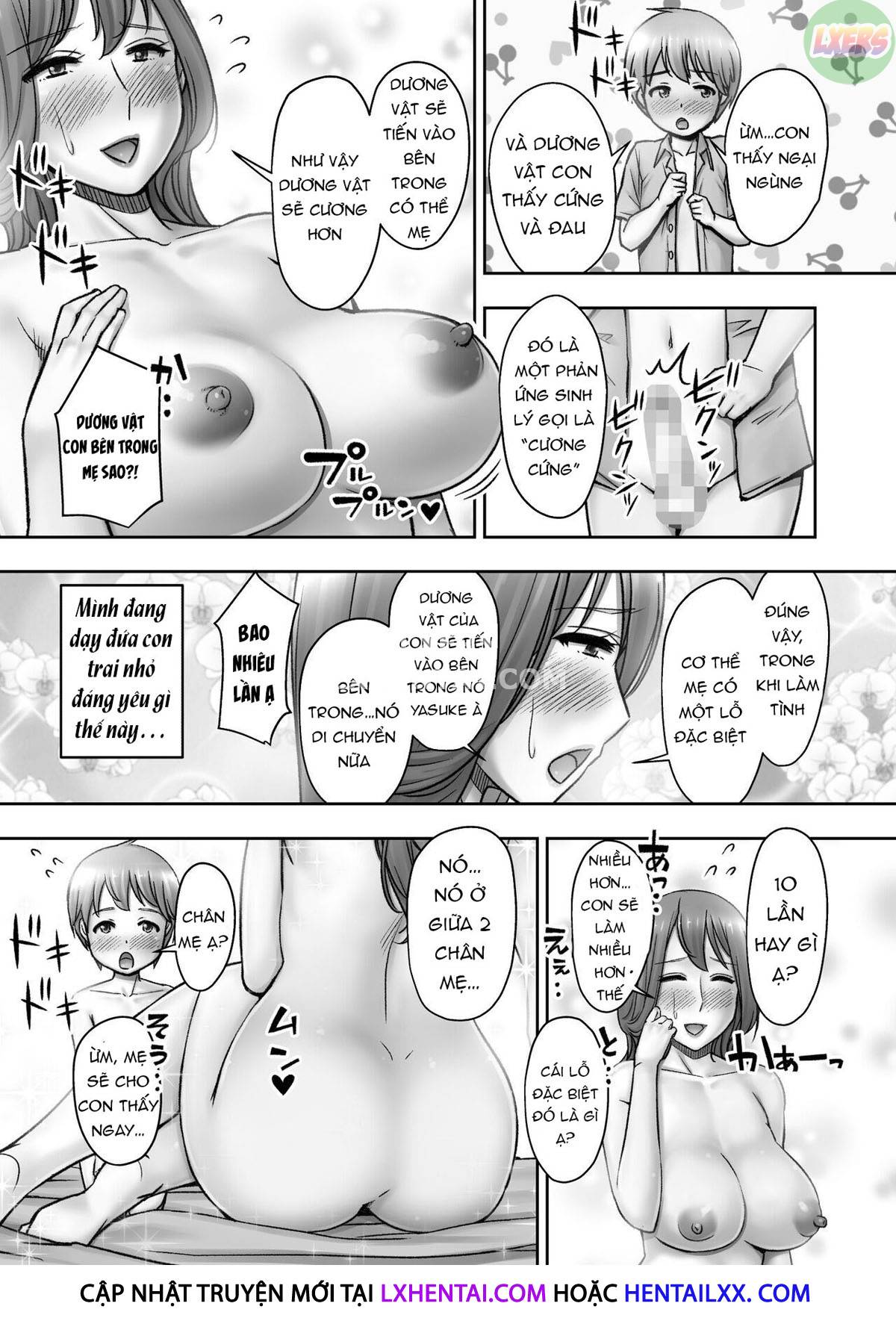 Đọc truyện hentai Giáo dục giới tính của người mẹ dâm đãng - Oneshot