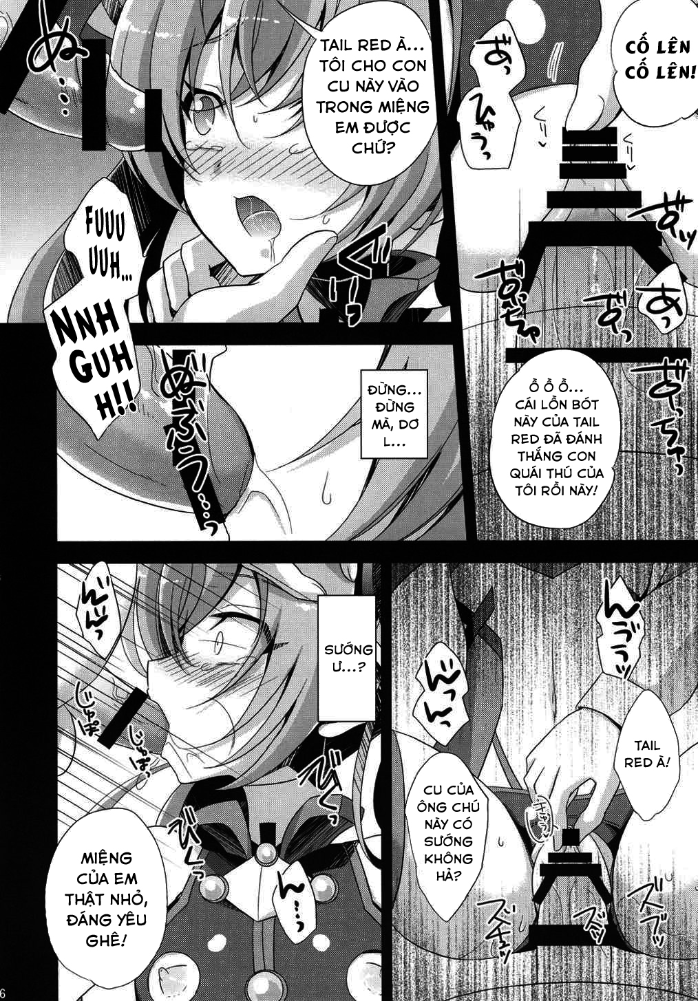 Đọc truyện hentai Hai bím đỏ tươi! - Oneshot