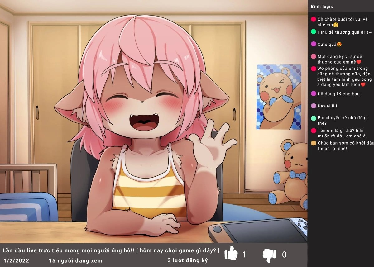 Đọc truyện hentai Những buổi livestream bất ổn của các bé Furry loli - Buổi đầu livestream