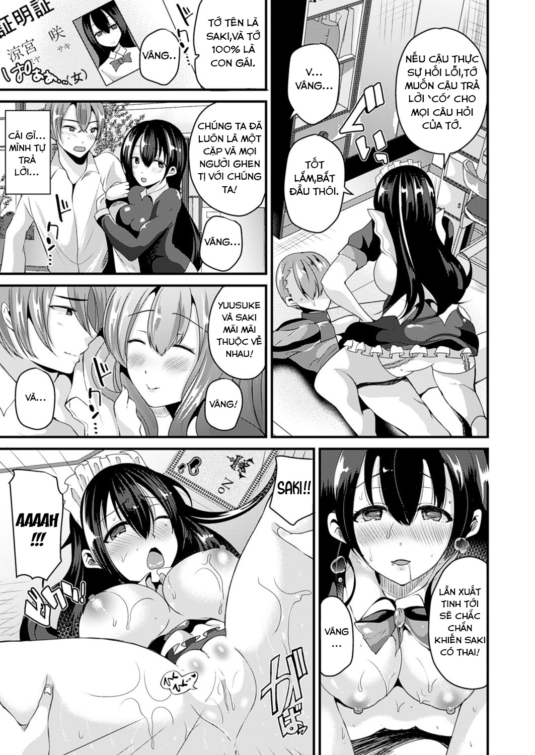Đọc truyện hentai Nyotaika Shite Gokujou no Kanojo ni Naru - Oneshot