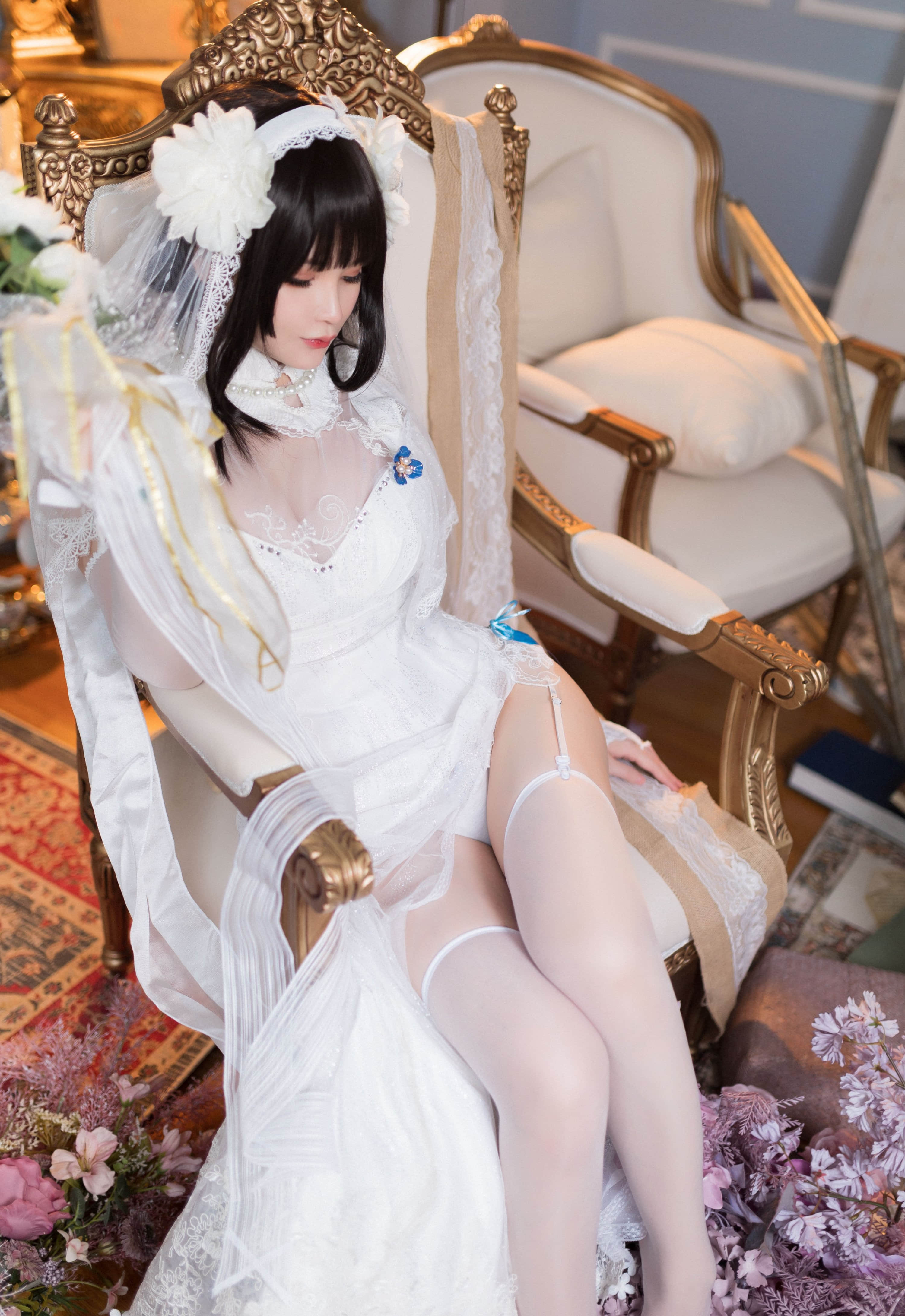 Đọc truyện hentai Tuyển tập Albums siêu phẩm Cosplay - Chap 827 - Qianyu - Yan Newlywed Sexy Bride