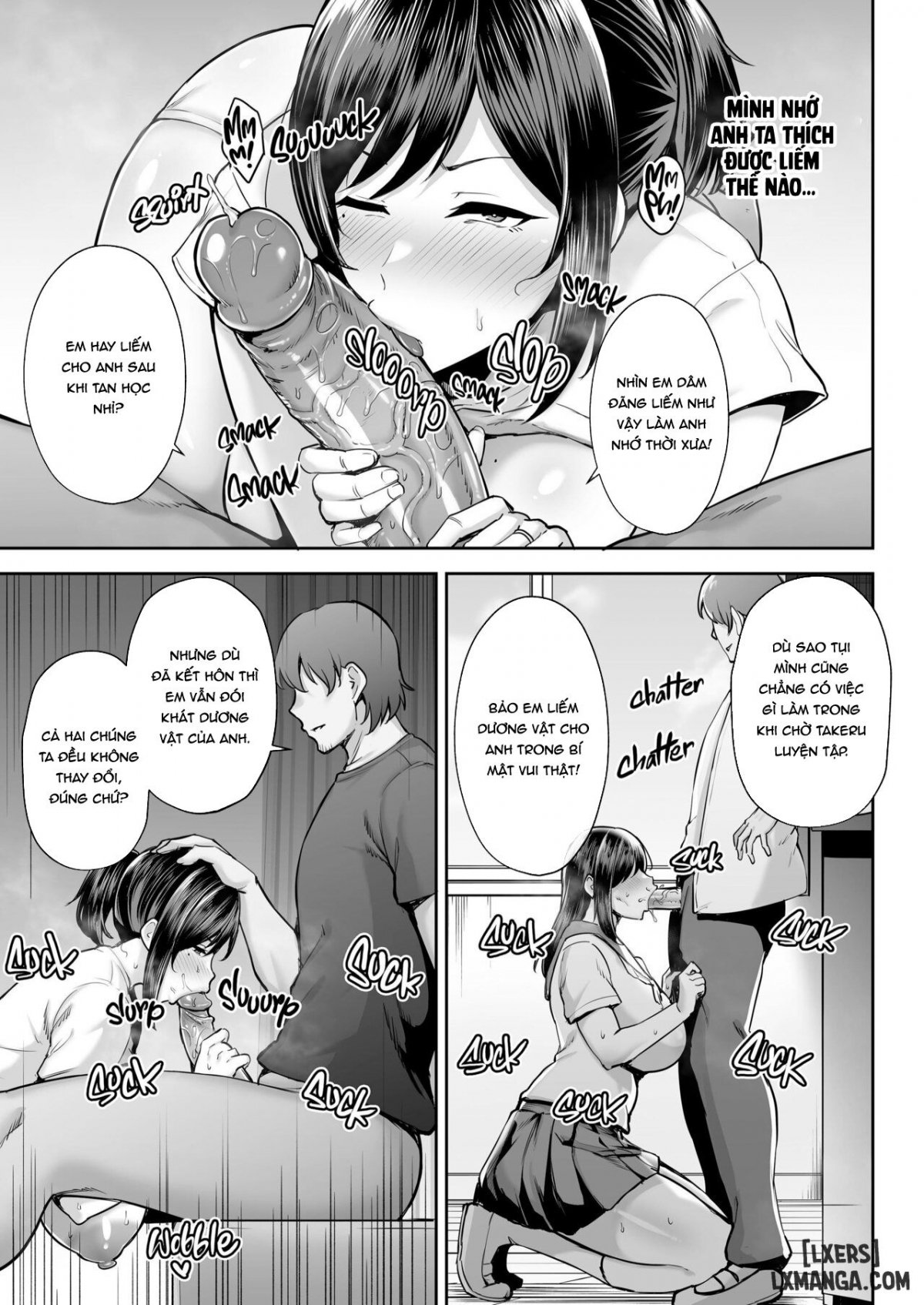 Đọc truyện hentai Netorareta Bakunyuu Osananajimi Tsuma Akane -Mukashikkara Shinyuu (SeFri) to Yarimakuri Deshita lol- - Oneshot