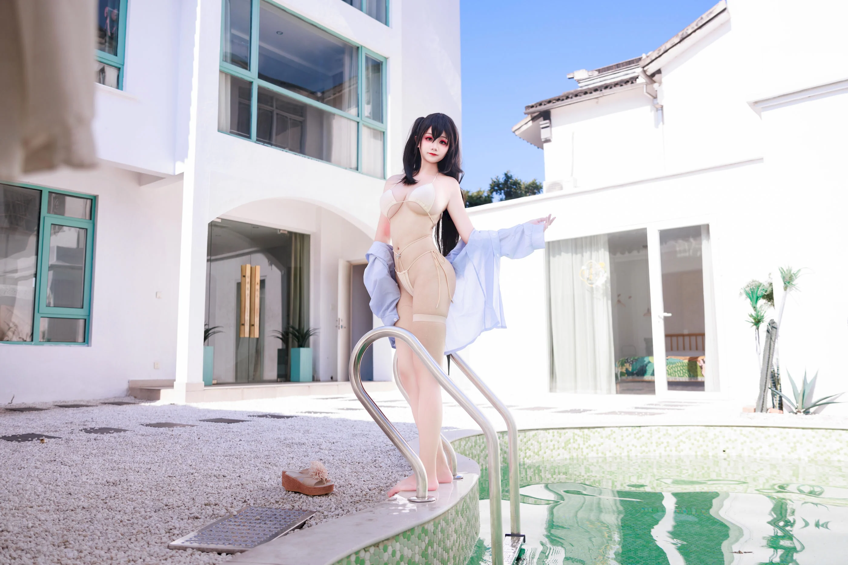 Đọc truyện hentai Tuyển tập Albums siêu phẩm Cosplay - Chap 1441 - Axue_yuki - Azur Lane Taihou Swimsuit