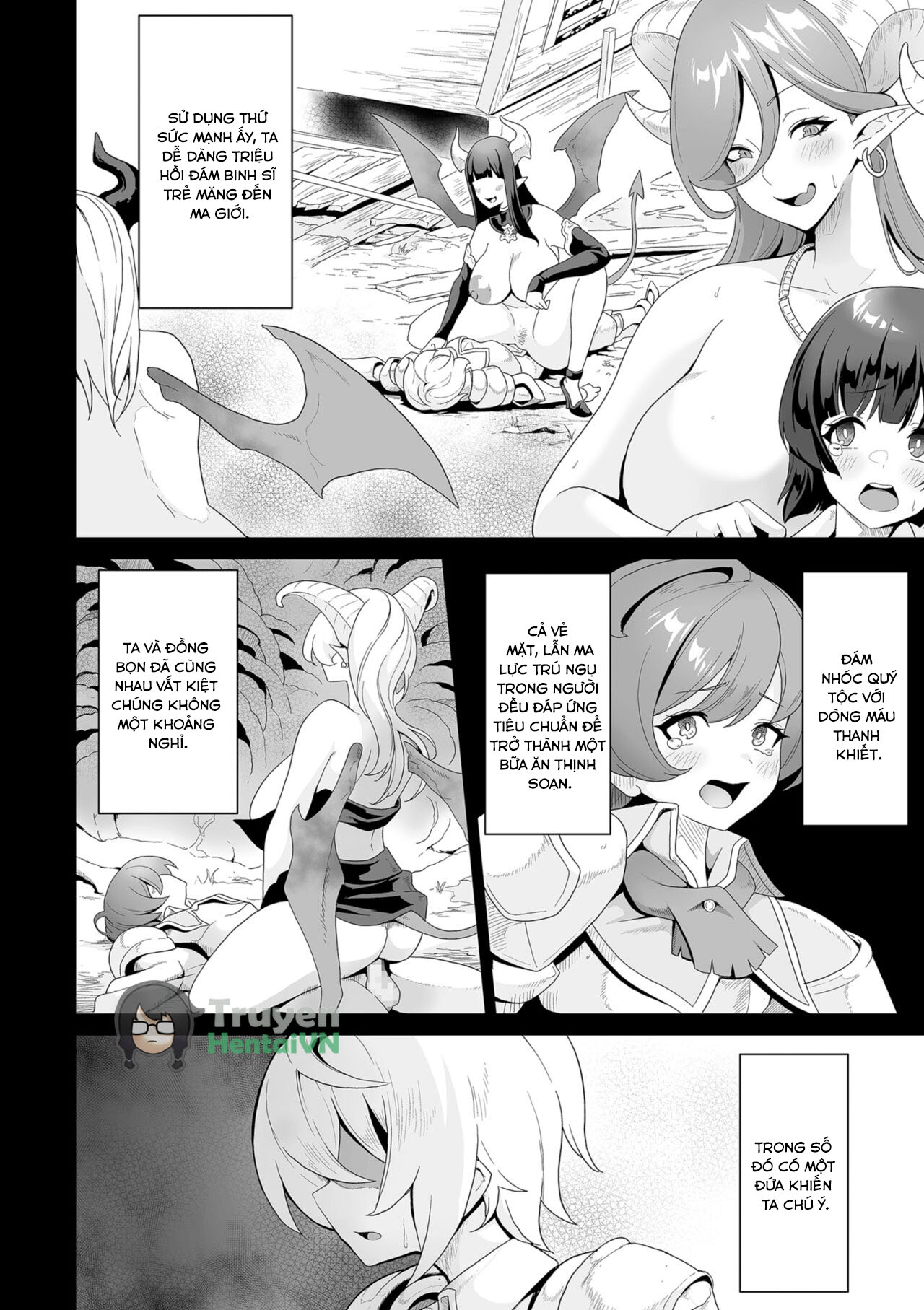 Đọc truyện hentai Vương quốc Succubus thèm bú - Chap 6