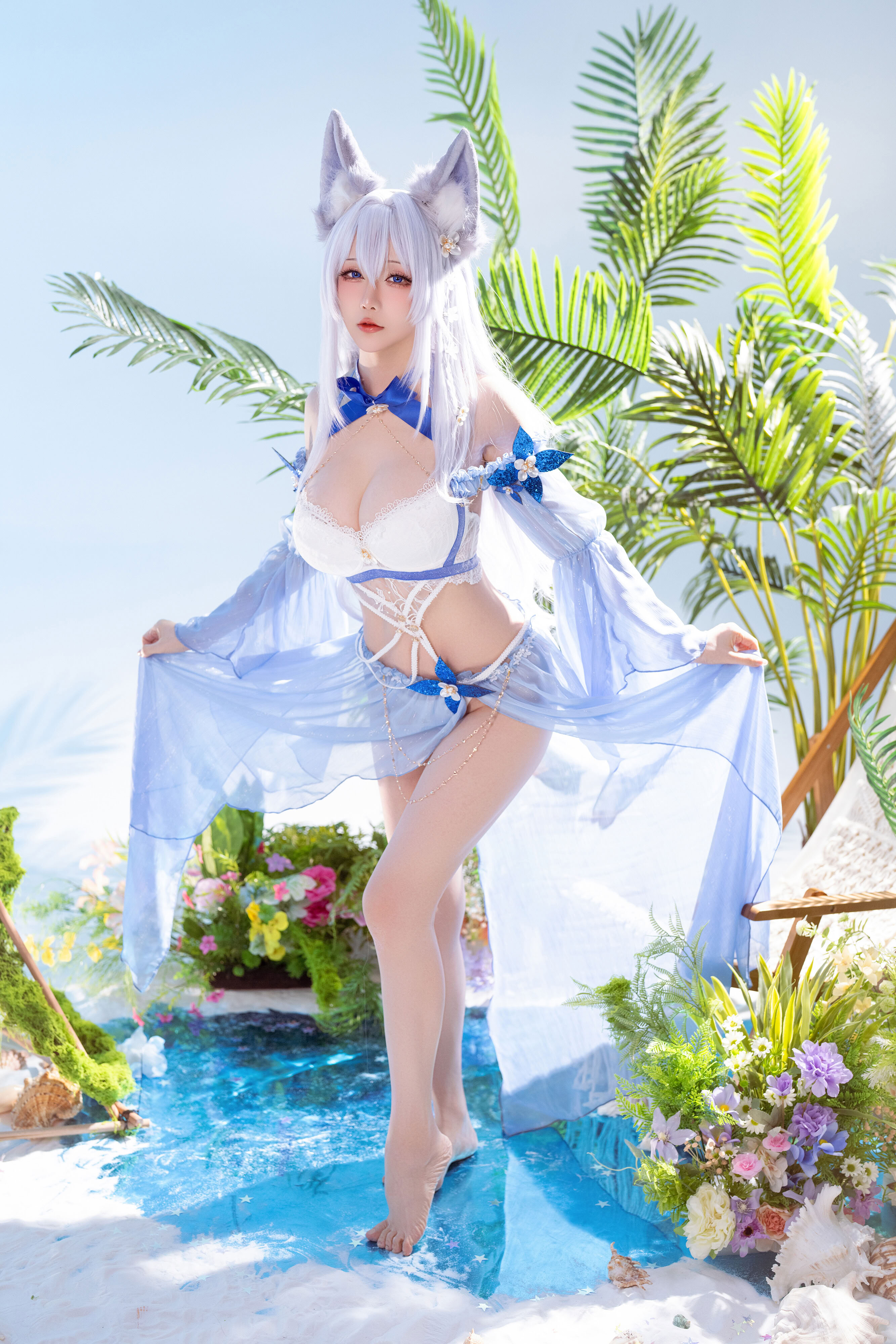 Đọc truyện hentai Tuyển tập Albums siêu phẩm Cosplay - Chap 1395 - Star's Lingering - Azur Lane Shinano Swimsuit