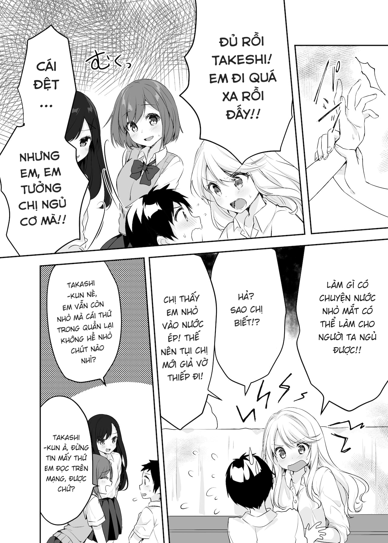 Đọc truyện hentai Họ tỉnh giấc khi tôi đang cố hiếp chị gái và bạn của bà ấy trong khi họ đang ngủ. - Oneshot