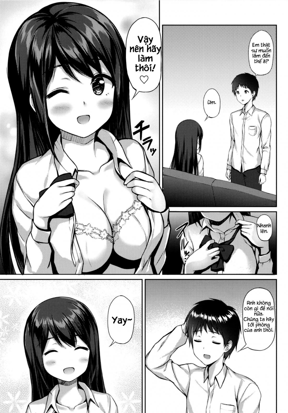 Đọc truyện hentai Sau khi trở về nhà cùng bạn gái... - Oneshot