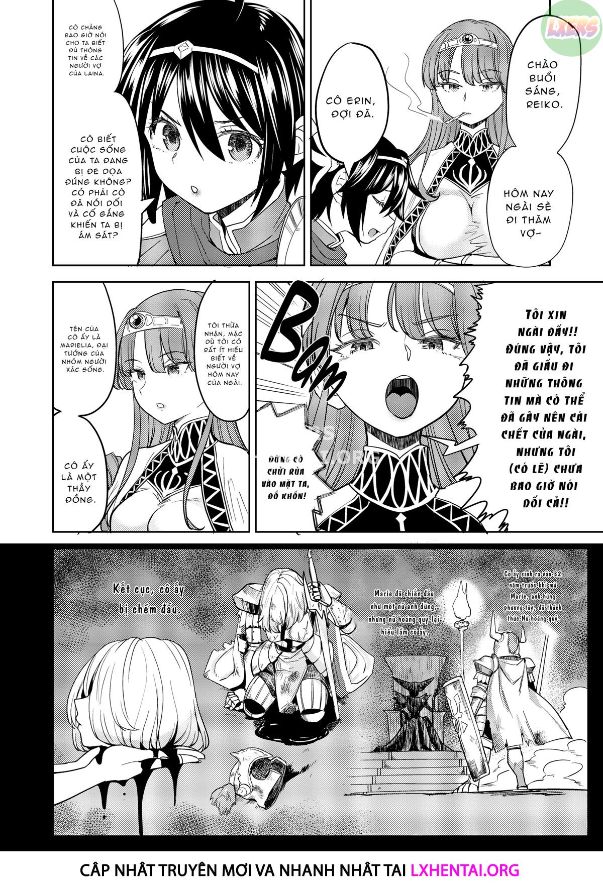 Đọc truyện hentai Tái sinh thành một nữ anh hùng có 5 người vợ quỷ - Chap 4