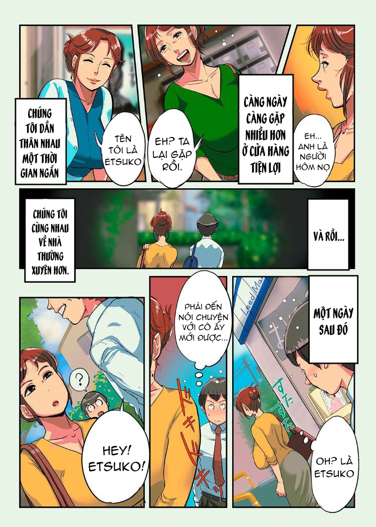 Đọc truyện hentai Etsuko-san wa Machi no Minna no Onahole - Chap 1