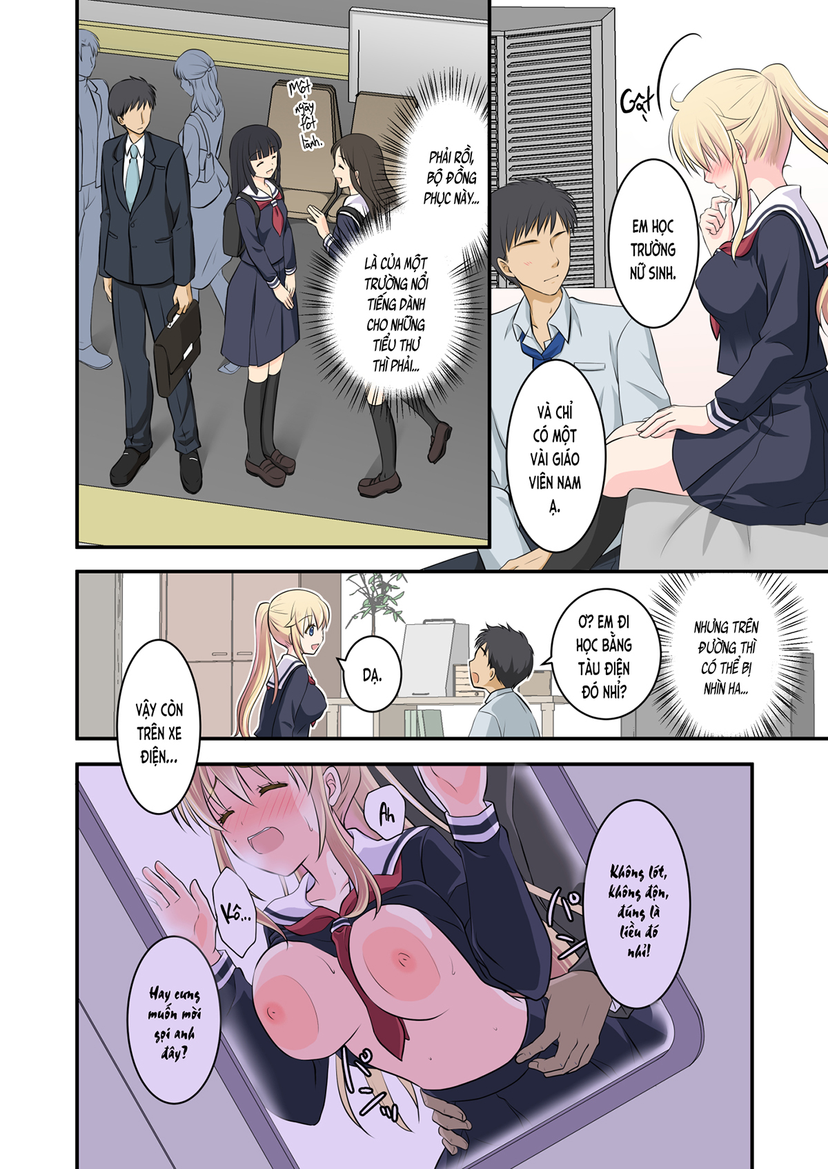 Đọc truyện hentai Mỹ nữ ngoại quốc ngây ngô bắt chuyện ngay trước nhà (nguyên tác) - Oneshot