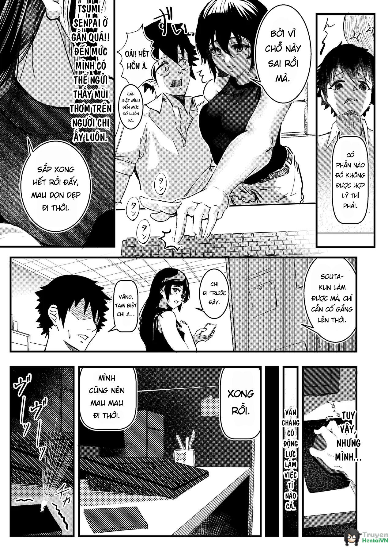 Đọc truyện hentai Tiền bối Maeno Tsumi nhưng không thỏa mãn mãn với người yêu, lần đầu ngoại tình - Oneshot