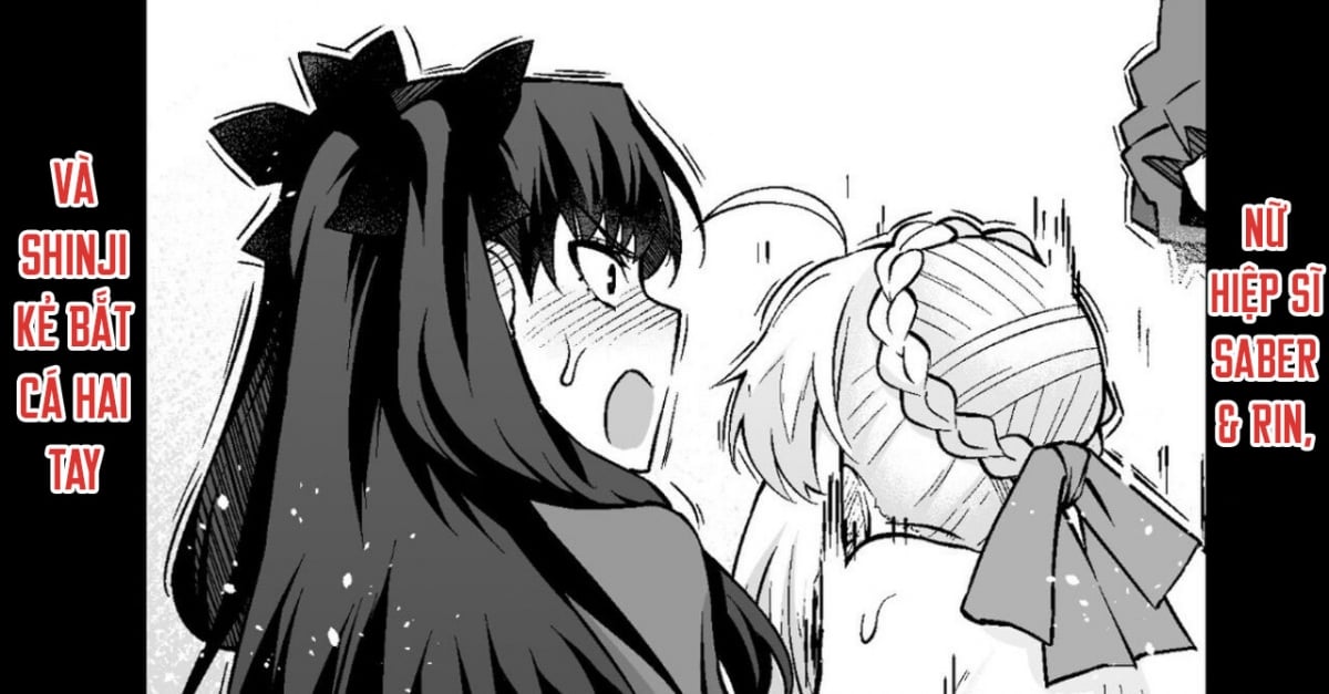 Đọc truyện hentai Saber & Rin, Shinji to Uwaki Sex - Oneshot