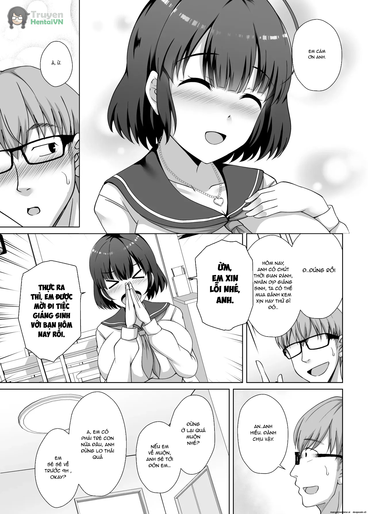 Đọc truyện hentai Imouto ga Asagaeri shita Christmas ~Teshio ni Kaketa Imouto wa Yarichin Kareshi ni Sei no Roku Jikan Kotteri Dakareteita~ - Oneshot