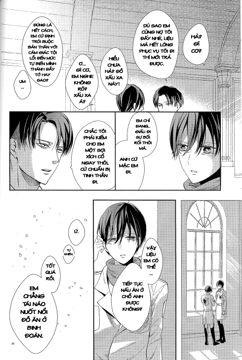 Đọc truyện hentai Hòa Quyện (Shingeki no Kyojin) - Oneshot