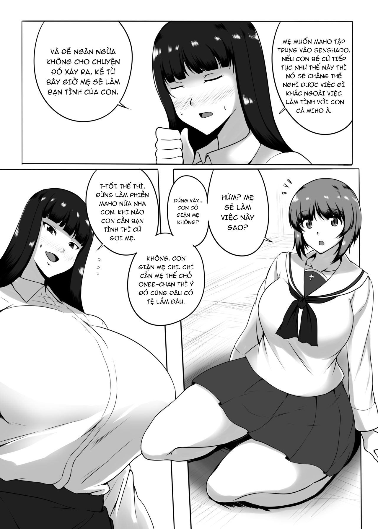 Đọc truyện hentai Musume no Chinpo to Tatakau Iemoto - Oneshot