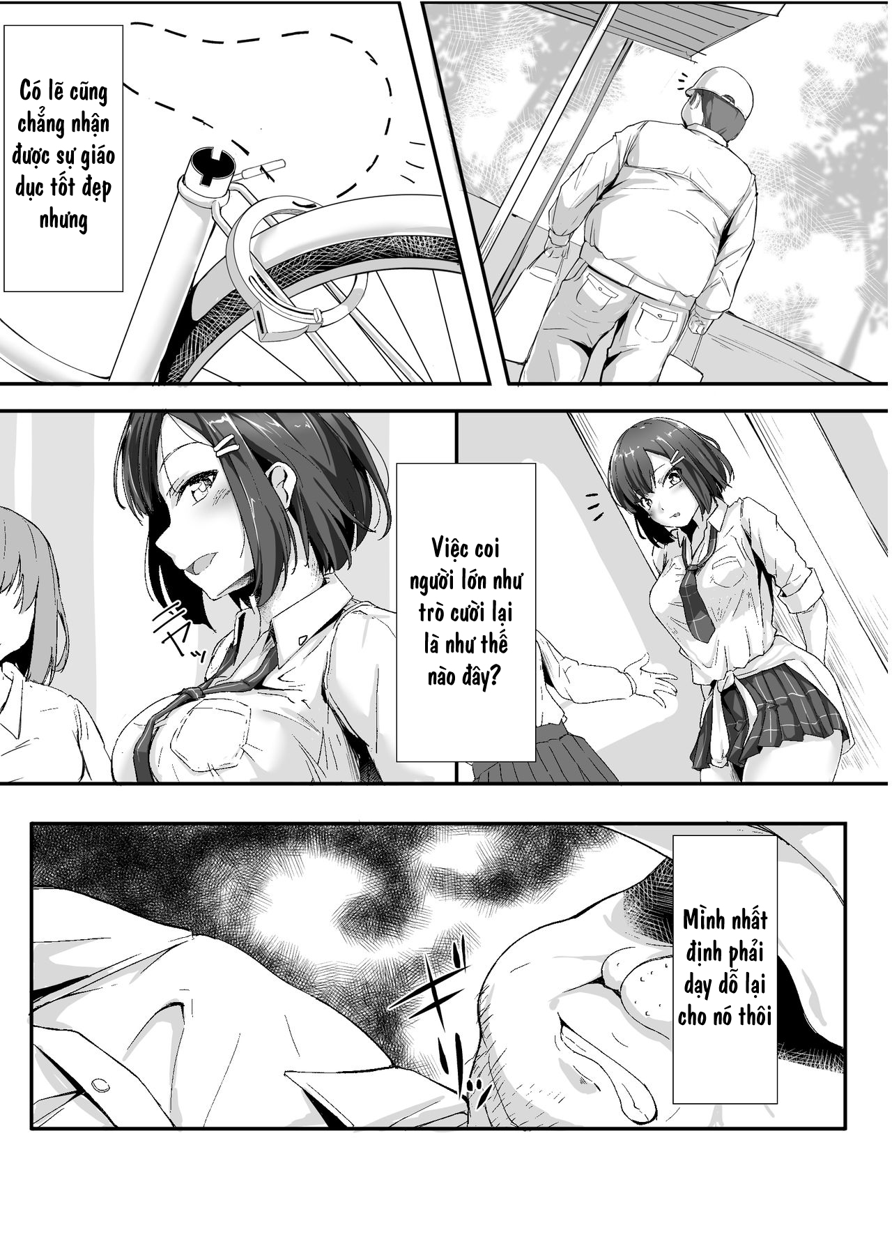Đọc truyện hentai Namaiki na ♀ o Oji-san ga Wakaraseta Hi - Oneshot