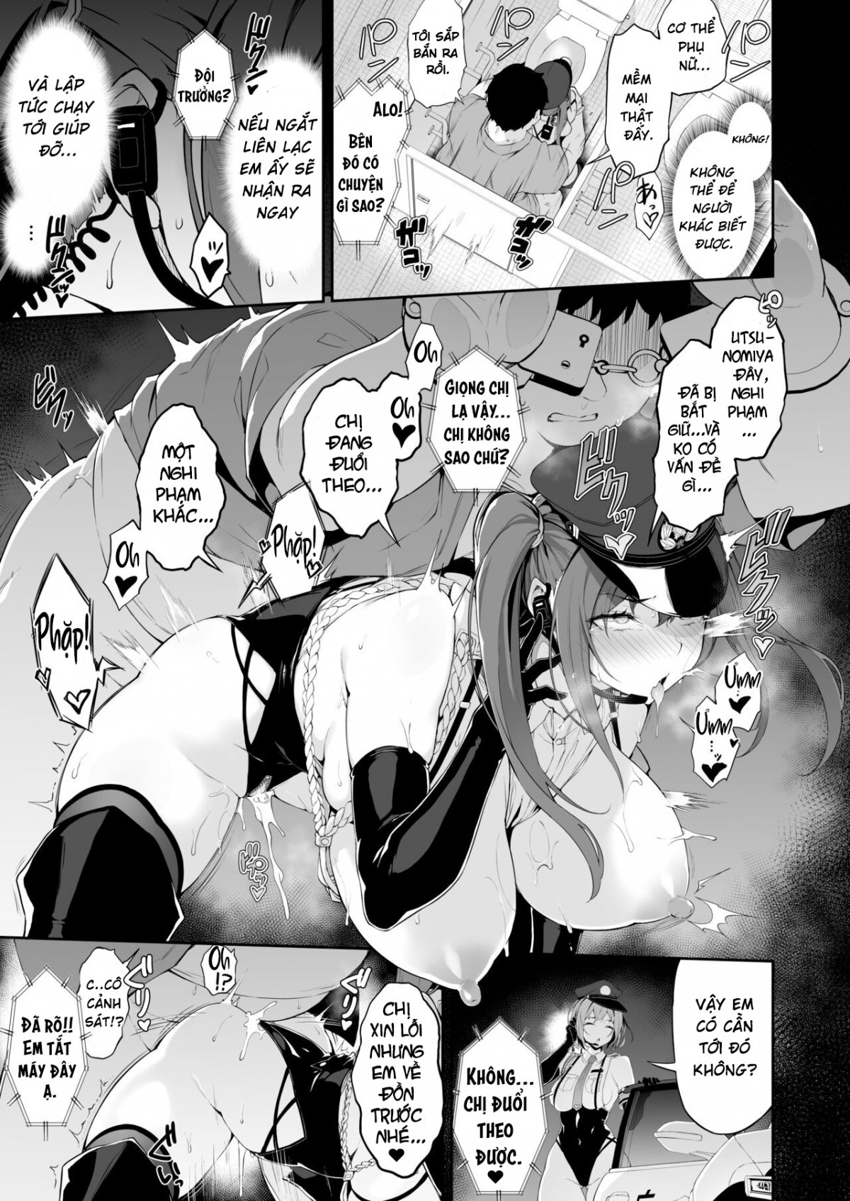 Đọc truyện hentai SEX POLICE ...Bokki Taisakubu... Utsunomiya Saki no Nichijou - Oneshot