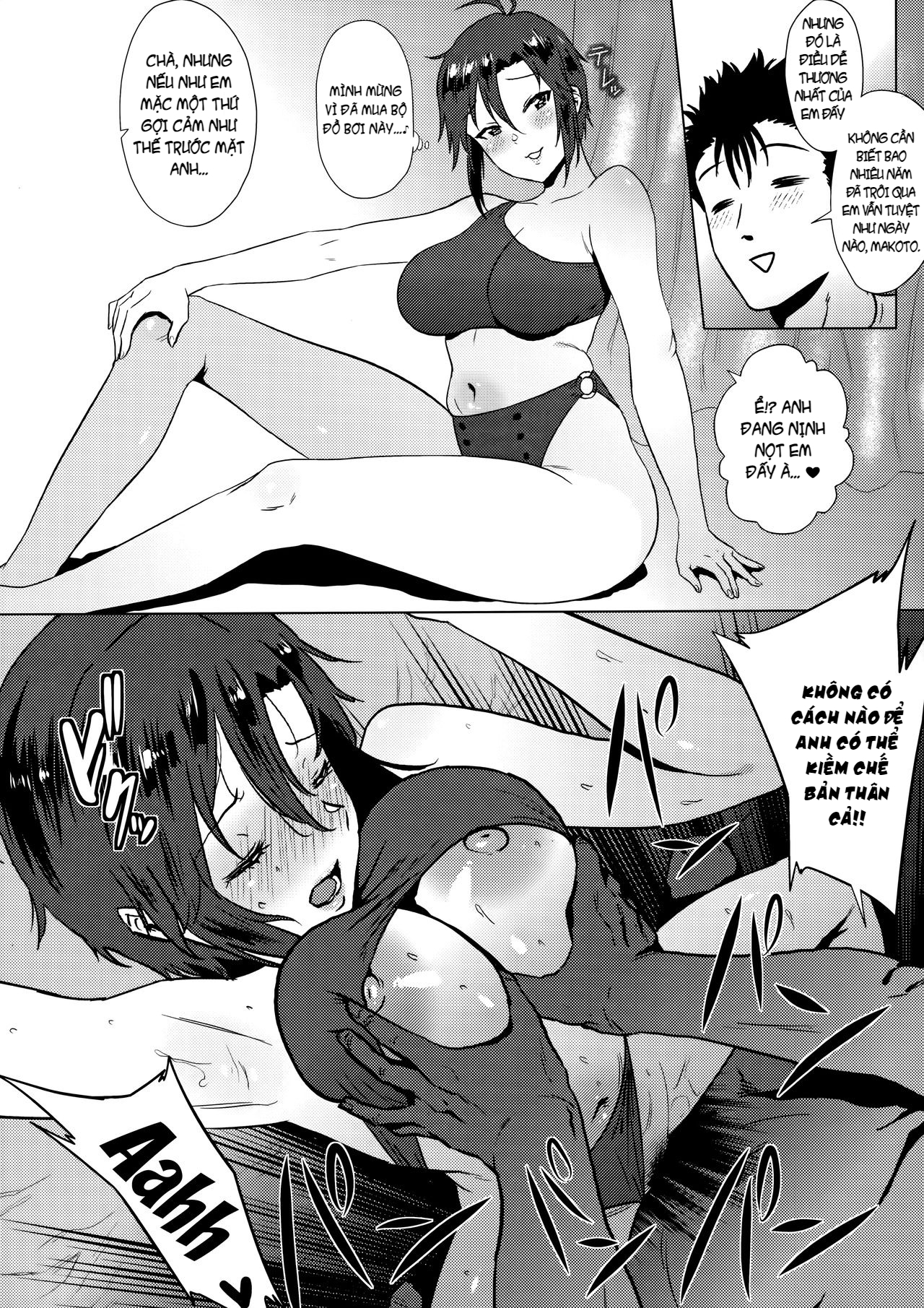 Đọc truyện hentai Otona Makoto to Mizugi Fashion Show Suru Hon - Oneshot