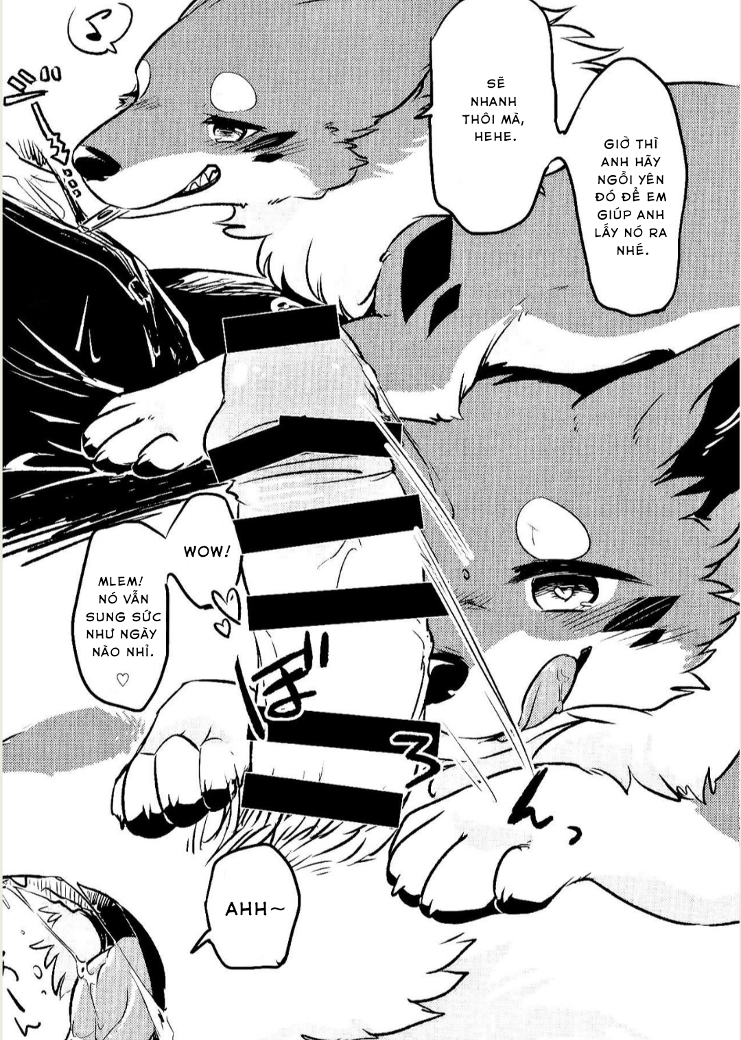 Đọc truyện hentai Kitsuneinu ni Nomaso - Oneshot