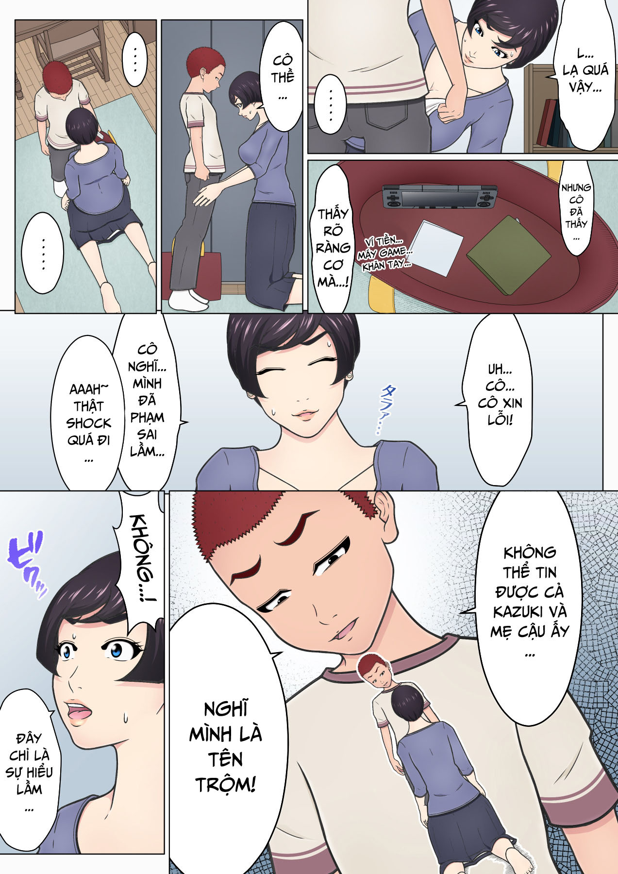 Đọc truyện hentai Shitagi Feti no Warugaki ni Yowami o Nigirarete Shimatta Tsuyoki Mama - Oneshot