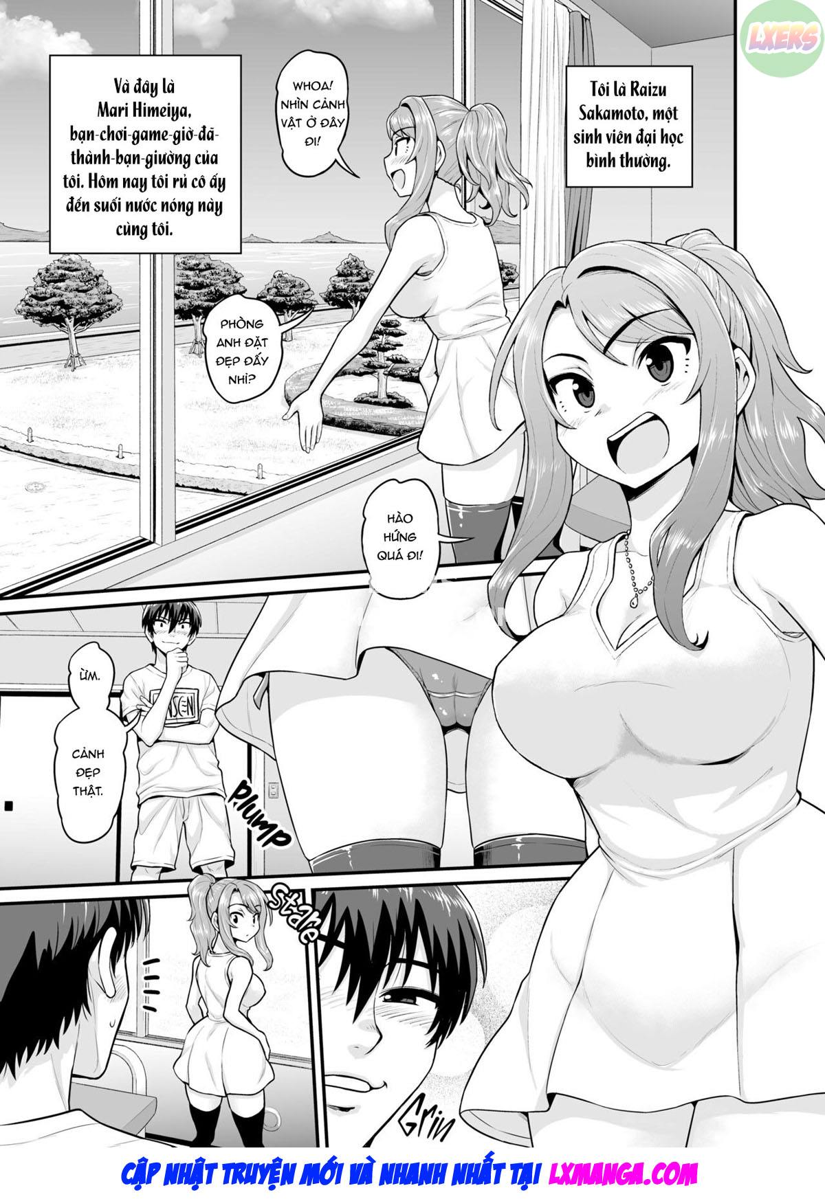 Đọc truyện hentai Getting it On With Your Gaming Buddy at the Hot Spring - Oneshot