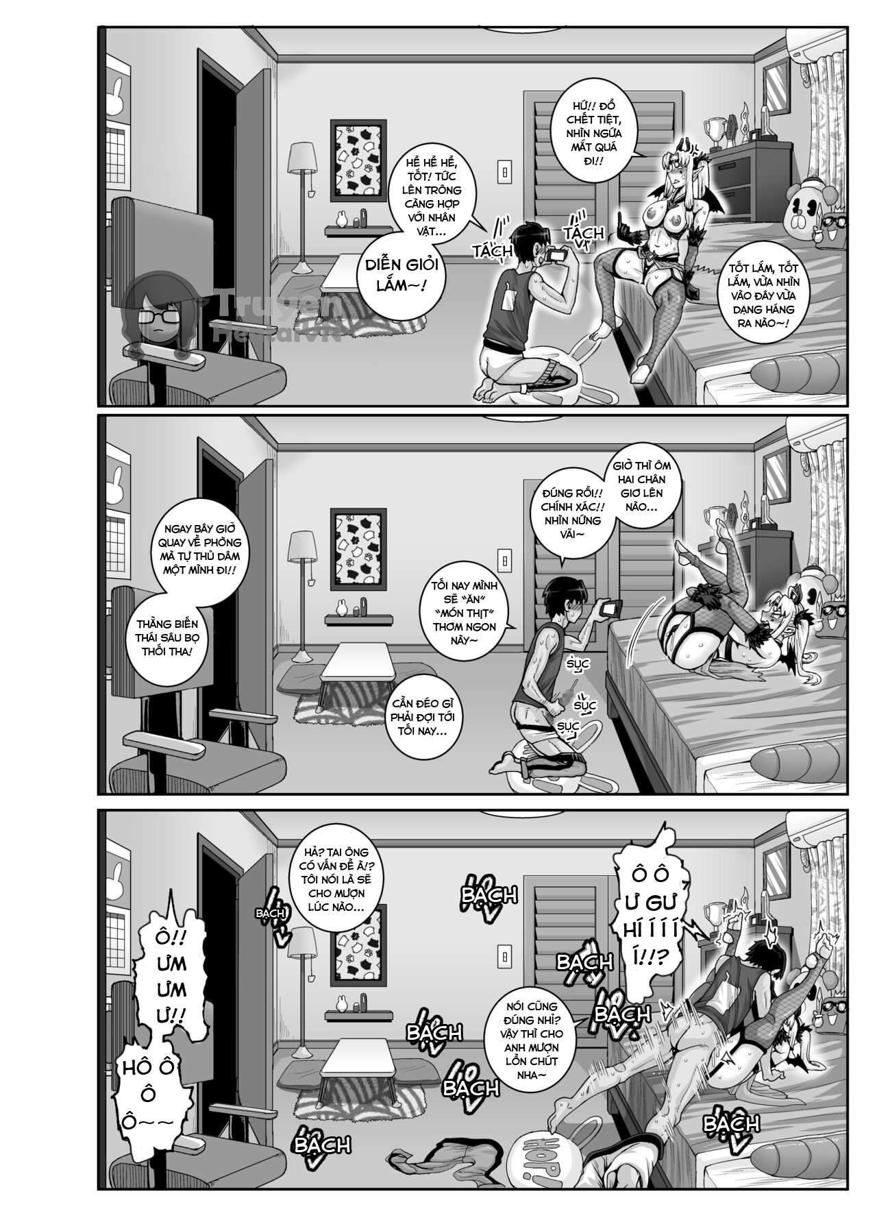 Đọc truyện hentai Dạy dỗ con em gái phiền phức này bằng cá chà bặc - Chap 3