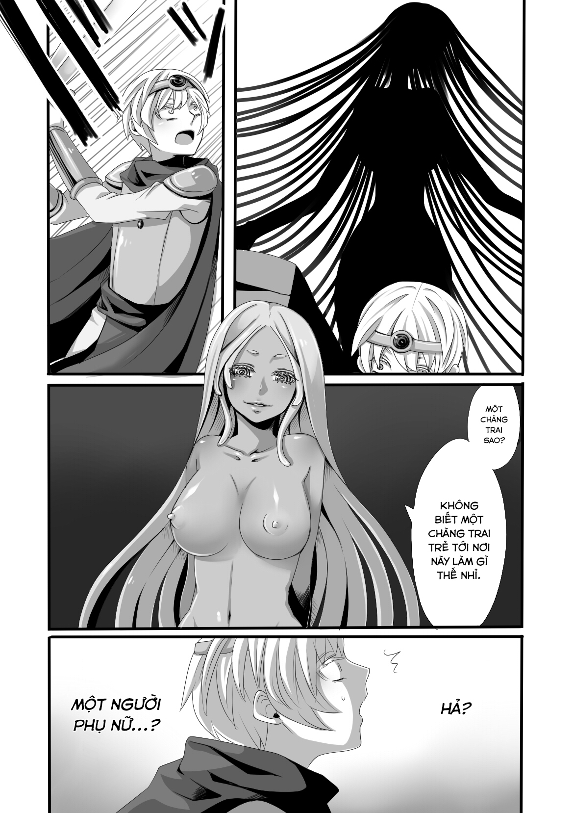 Đọc truyện hentai Quái vật, anh hùng và pháp sư - Oneshot