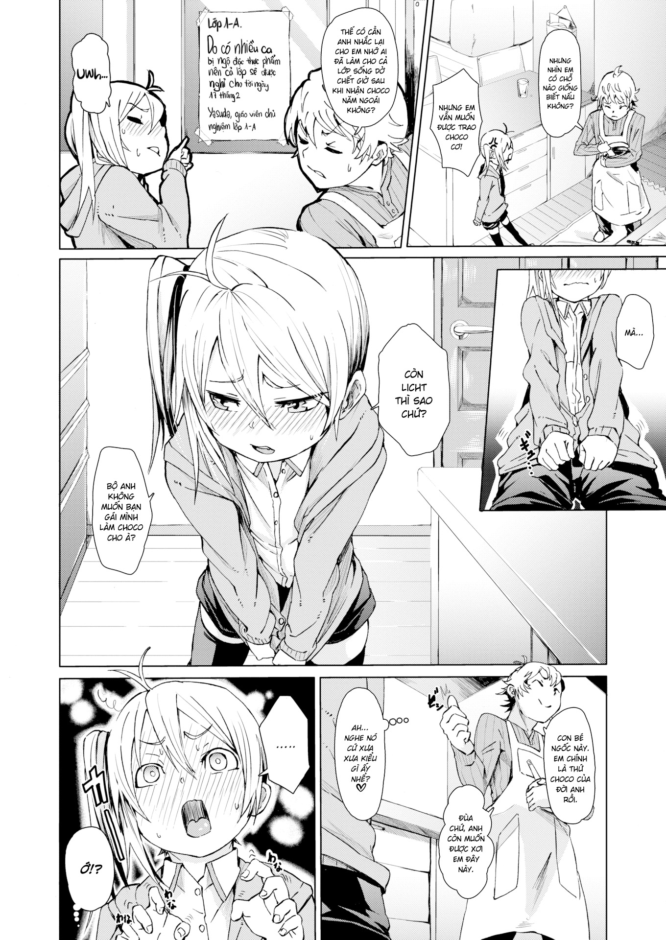 Đọc truyện hentai Cậu còn ngọt hơn choco - Oneshot