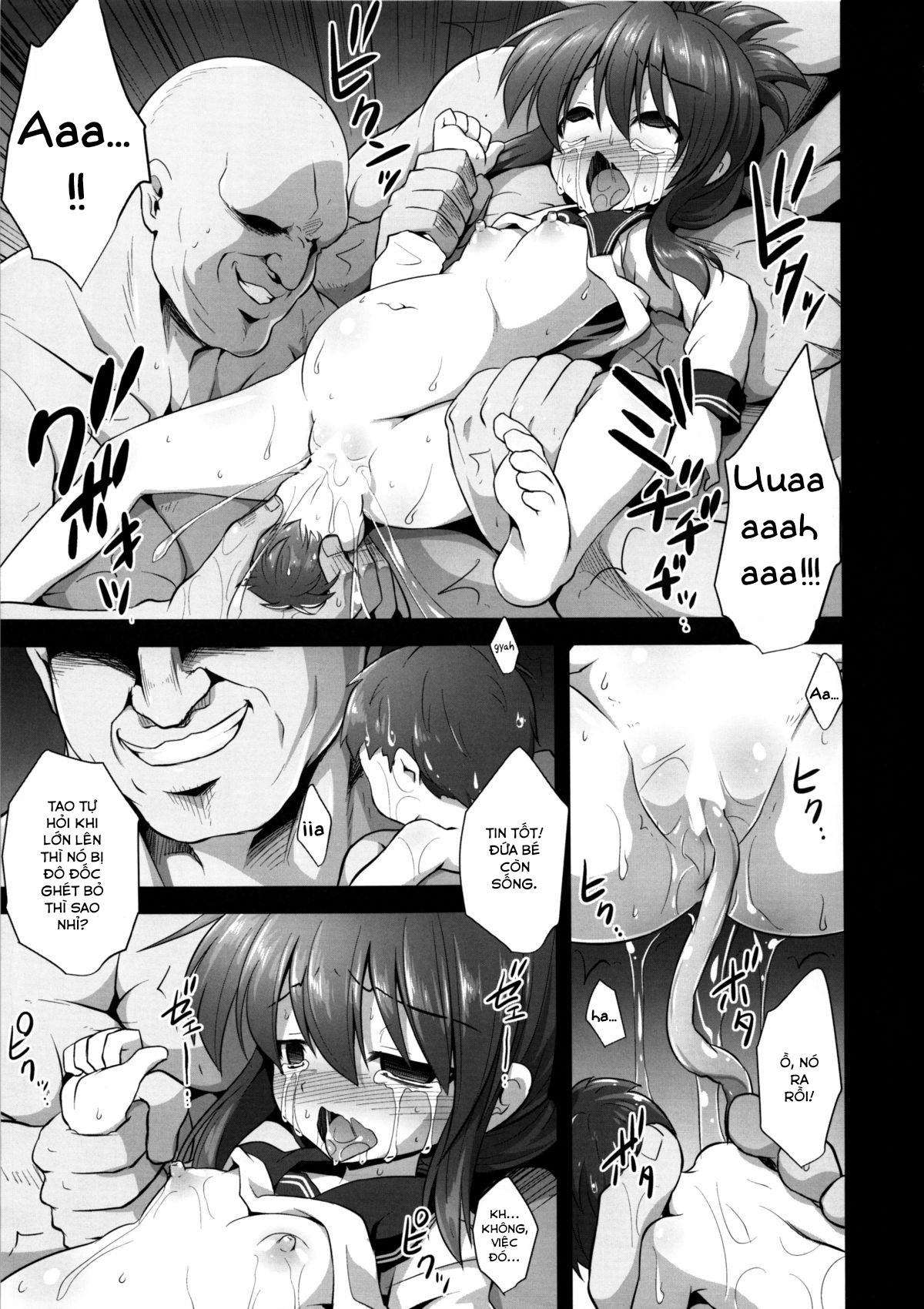 Đọc truyện hentai Thụ thai cho các bé nữ hạm (Kantai Collection -KanColle-) - Chap 1: Bé Inazuma