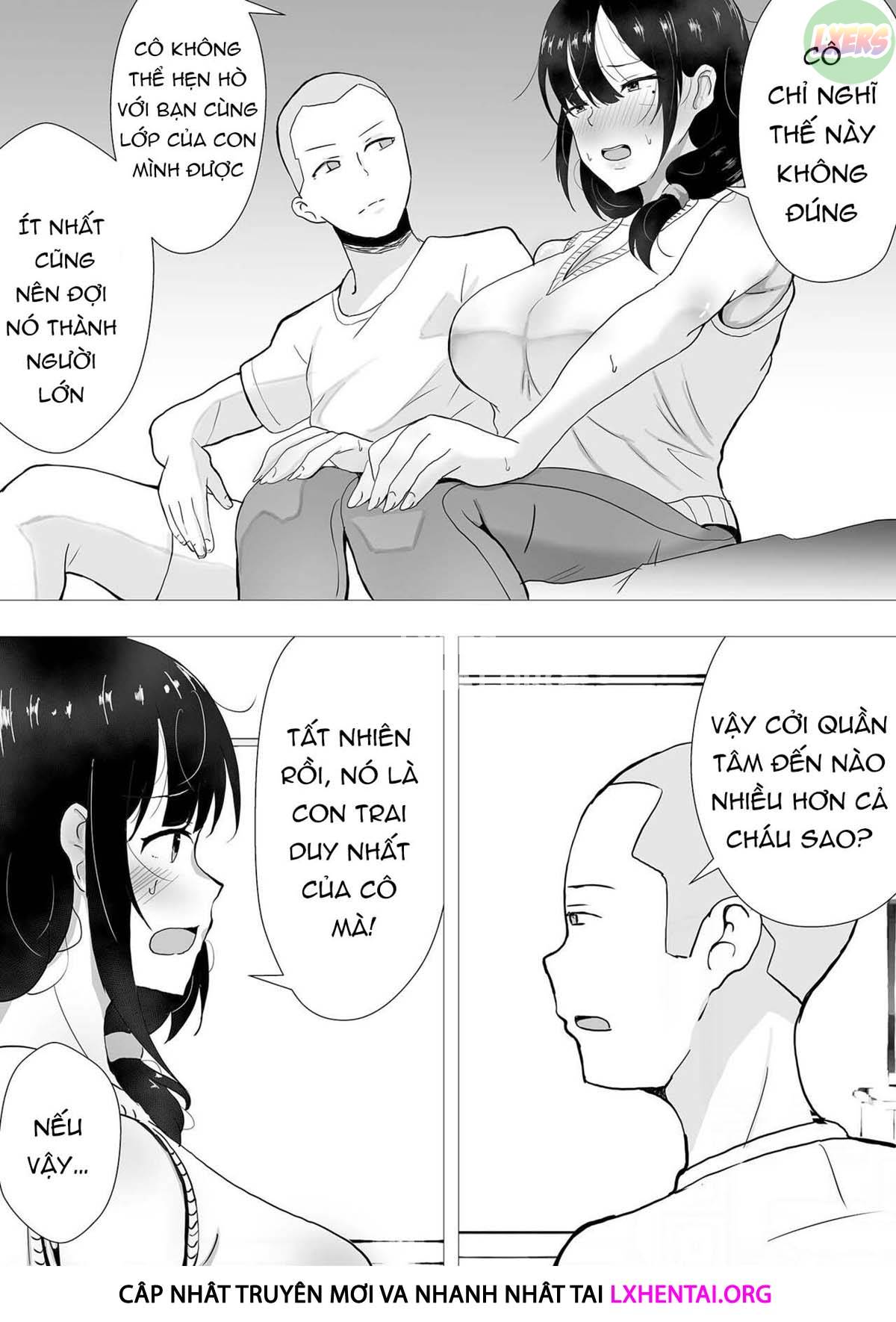 Đọc truyện hentai Người mẹ yêu quý của tôi, cô bạn gái ngốc nghếch của tôi - Chap 2