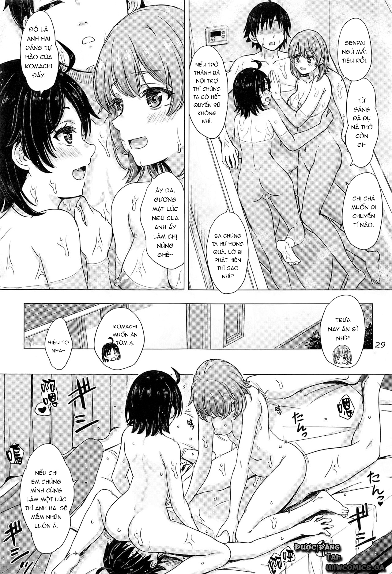 Đọc truyện hentai Em gái đang yêu và hậu bối gạ chịch của tôi - Oneshot