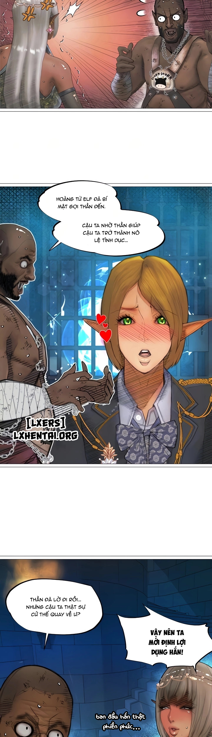 Đọc truyện hentai Nữ Hoàng Dark Elf Và Nô Lệ Orc - Chap 25