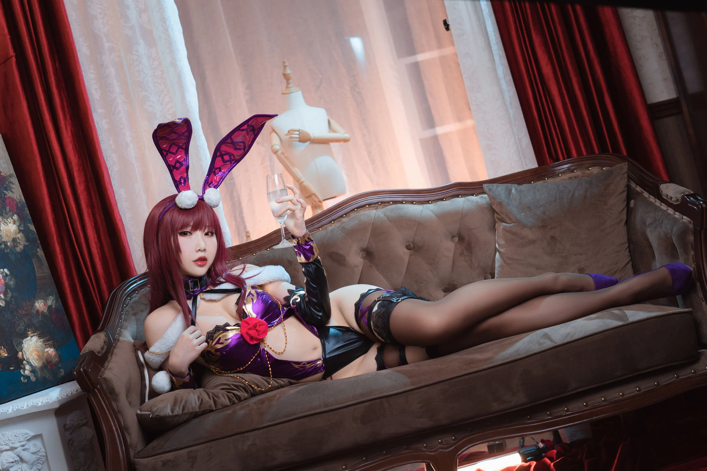 Đọc truyện hentai Tuyển tập Albums siêu phẩm Cosplay - Chap 80 - Pancake Fairy số 093 Cô gái thỏ Scathach