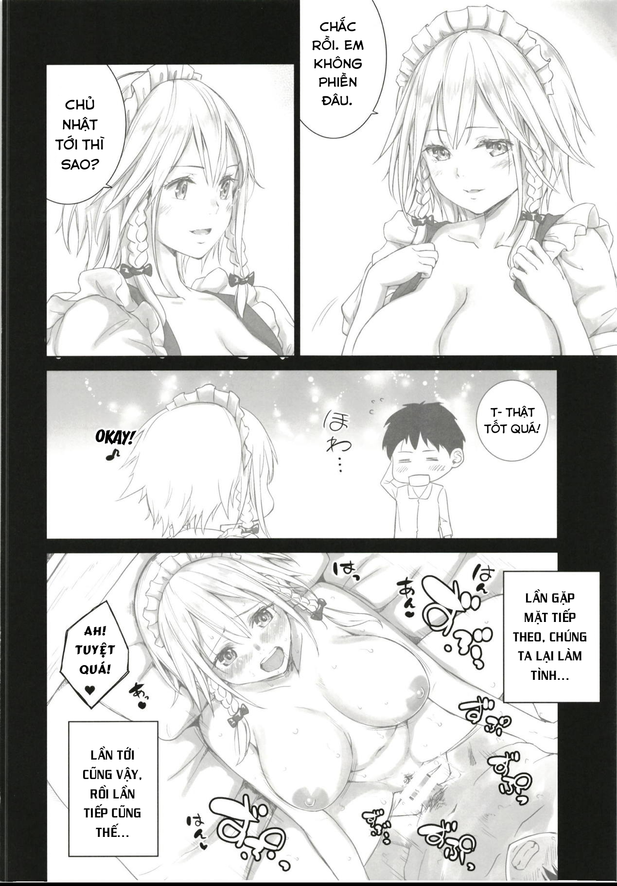 Đọc truyện hentai Sakuya to sonogo (Touhou Project) - Oneshot