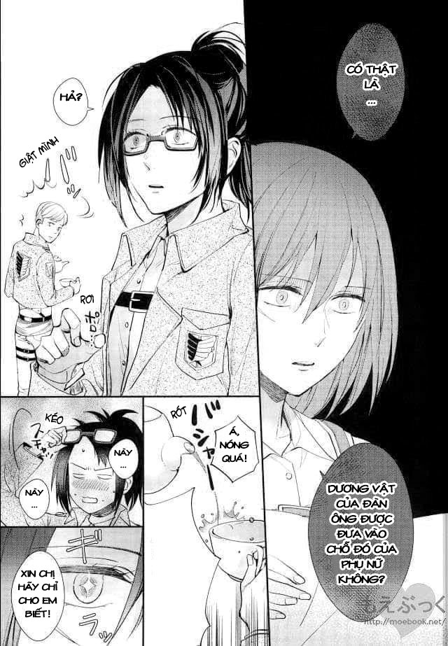 Đọc truyện hentai Chẳng thể đợi chờ (Shingeki no Kyojin) - Oneshot