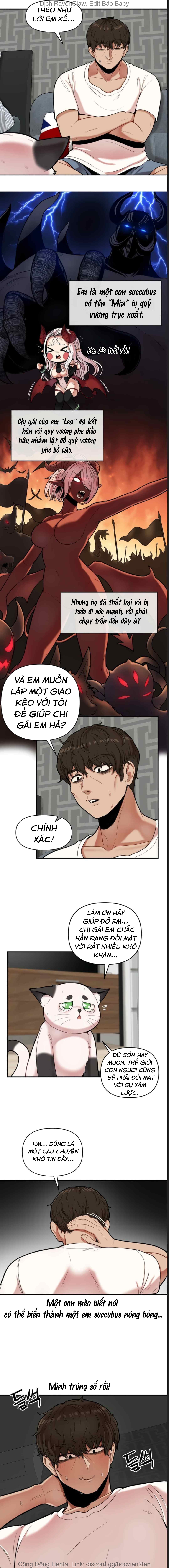 Đọc truyện hentai Đáy xã hội may mắn và em succubus múp rụp! - Chap 1