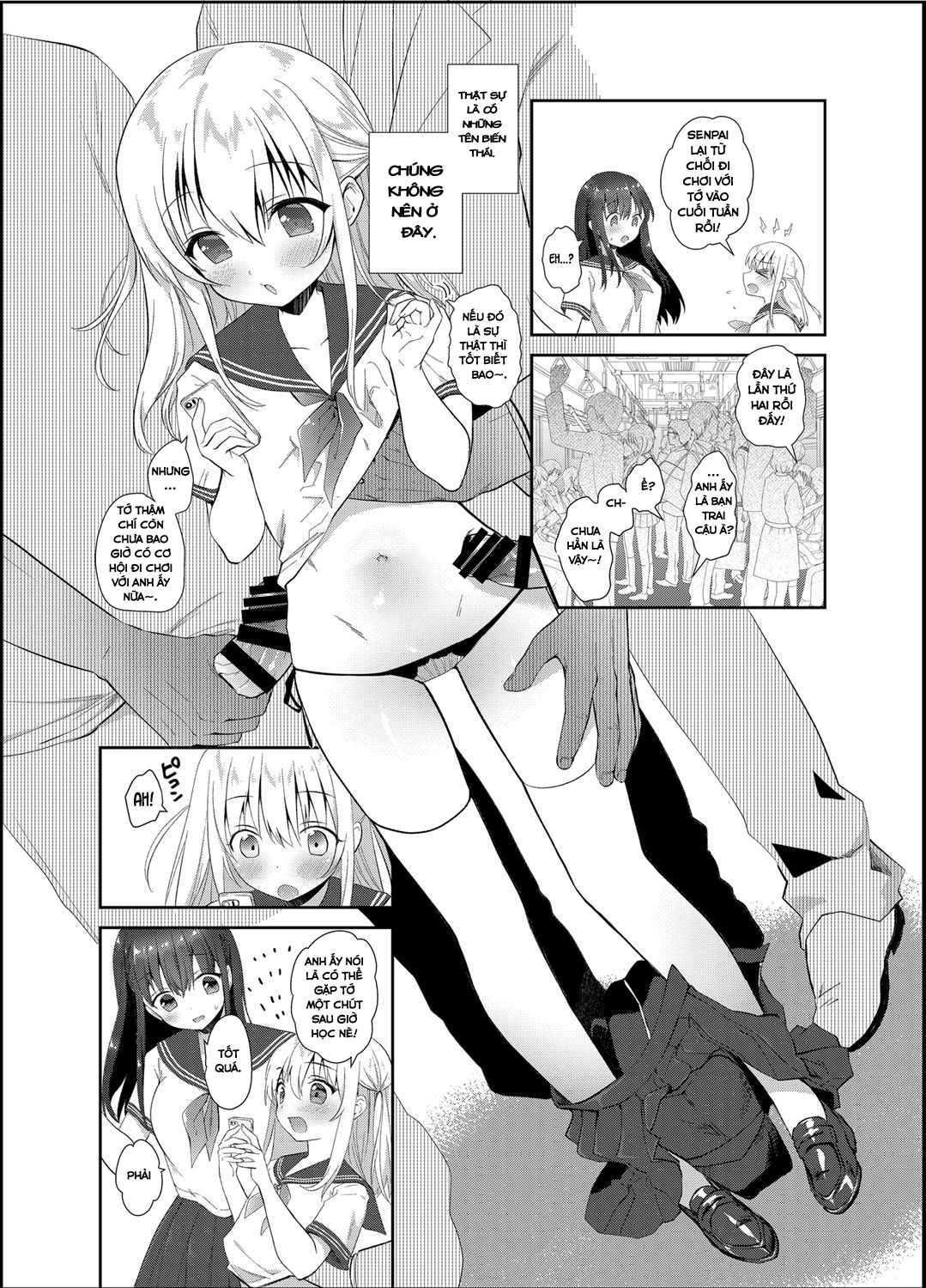 Đọc truyện hentai Chikan no Sonzai Shinai Subarashii Sekai - Oneshot