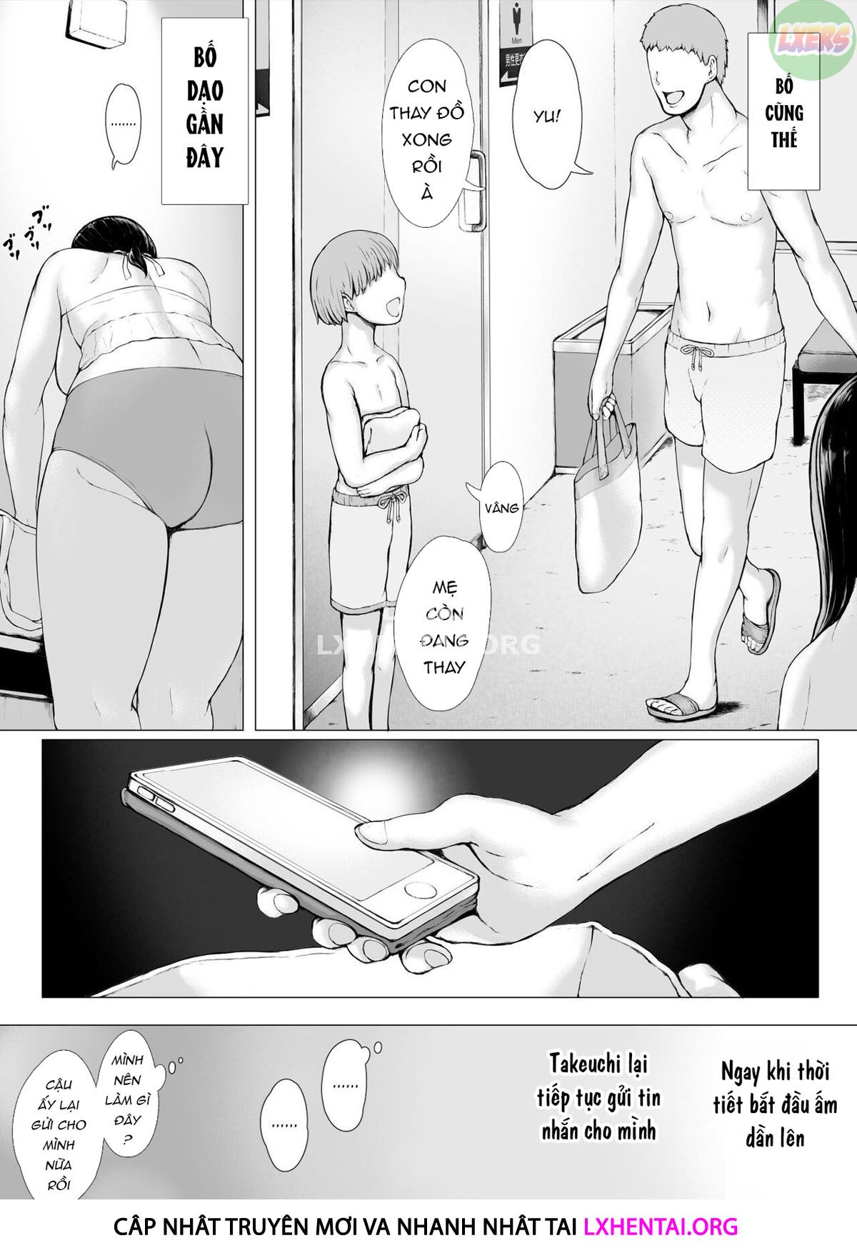 Đọc truyện hentai Hahagui Ottori Okaasan ga Toshishita Yarichin ni Nerawareru Toki - Chap 3C | END