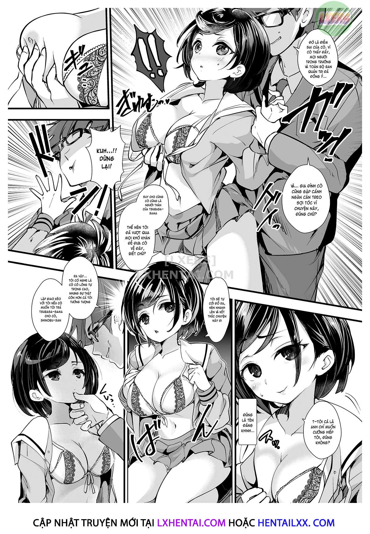 Đọc truyện hentai Fukushuu!! Tenraku Gakuen no Nikubin Hime!! - Chap 2