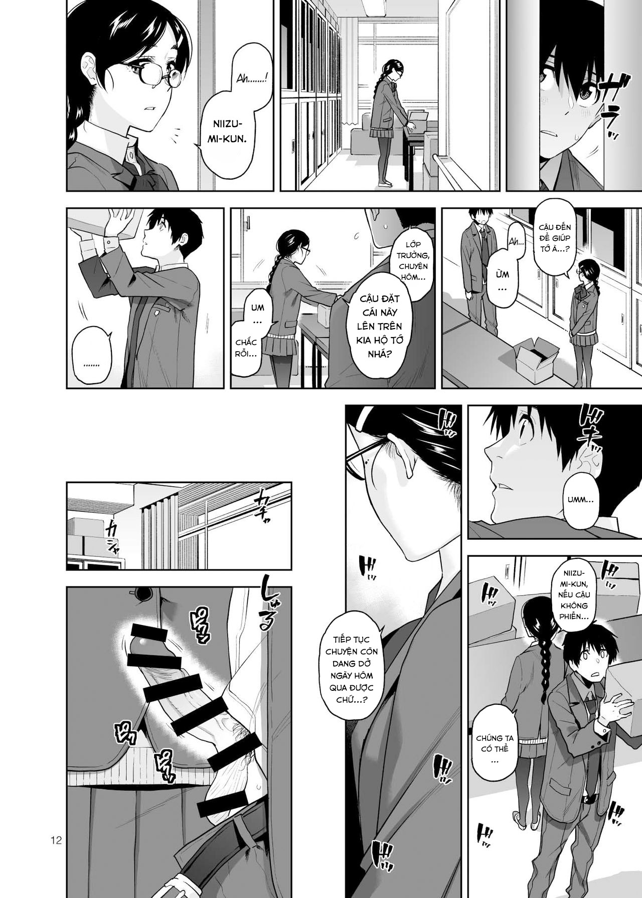 Đọc truyện hentai Majime de Midara na Tsutamori-san - Oneshot