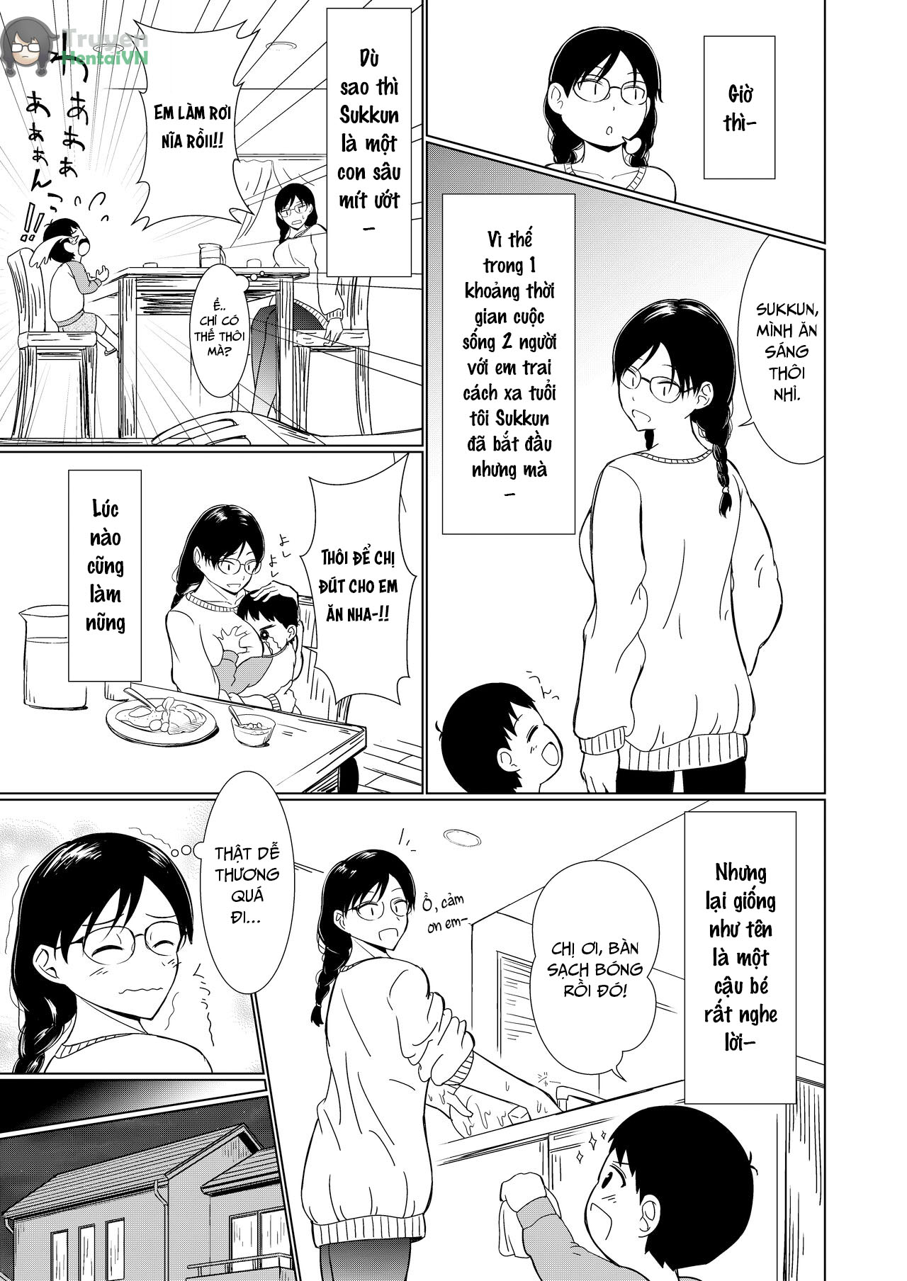 Đọc truyện hentai Chị gái đơn điệu ơi cố lên! Việc chăm sóc cậu  bé khi lần đầu cương cứng thật mệt mỏi - Oneshot