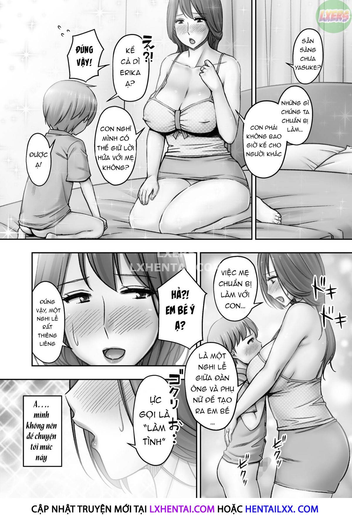 Đọc truyện hentai Giáo dục giới tính của người mẹ dâm đãng - Oneshot