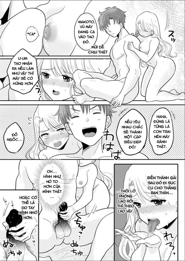 Đọc truyện hentai Câu chuyện về việc tôi đã hoán đổi cơ thể với một gyaru dễ thương và bị địt bởi thằng bạn thân - Oneshot